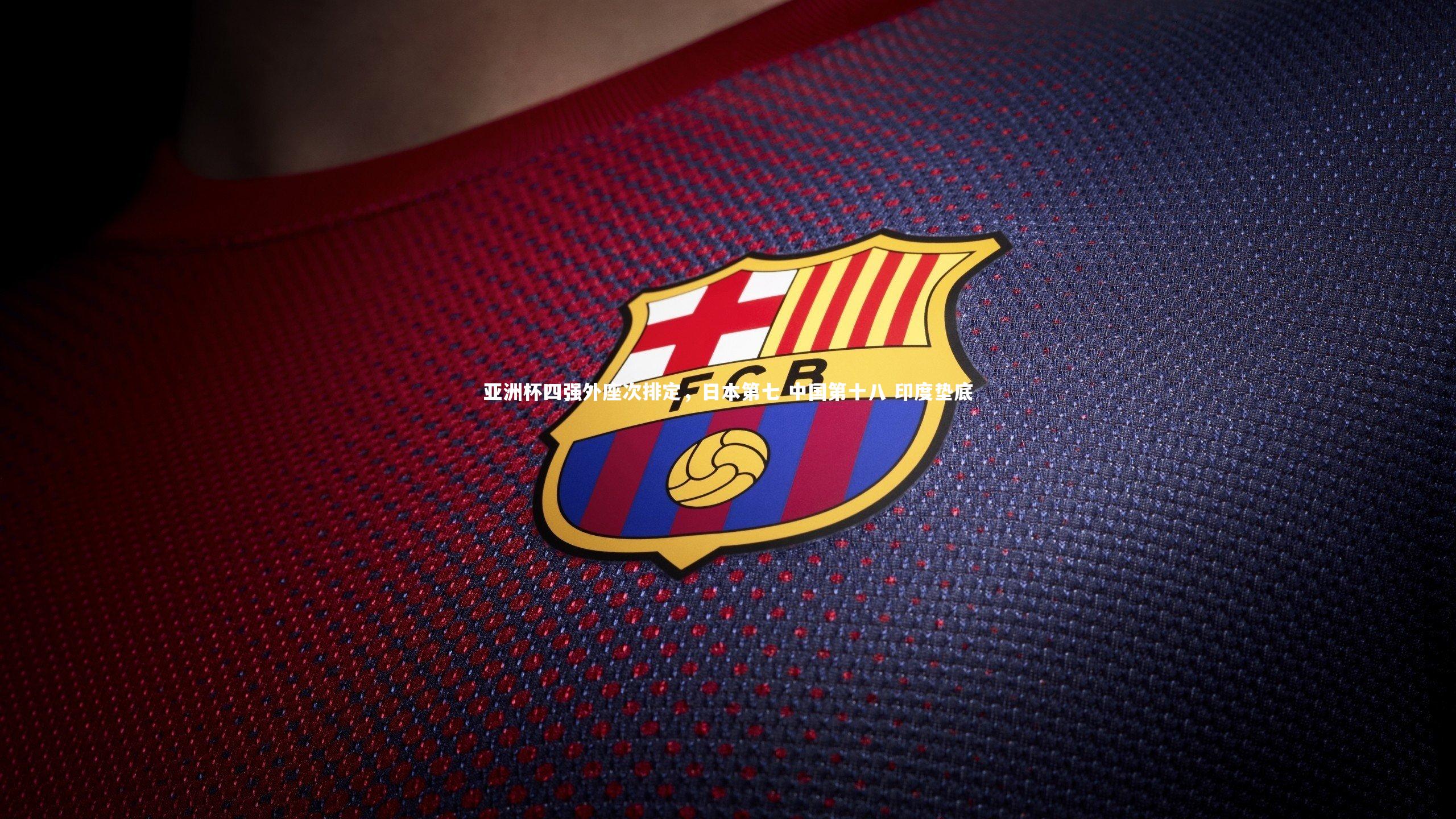 金年会官网-亚洲杯四强外座次排定，日本第七 中国第十八 印度垫底